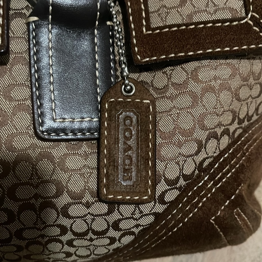 Coach Brown and Tan SoHo Shoulder Bag - Picture 10 of 11
